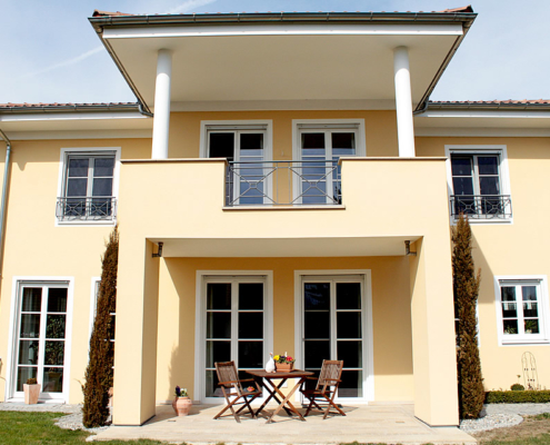 Fassadengestaltung, Faschen, mediterrane Fassade
