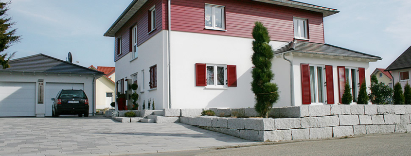 Moderne Fassade, Fassadenanstrich, Fassadengestaltung